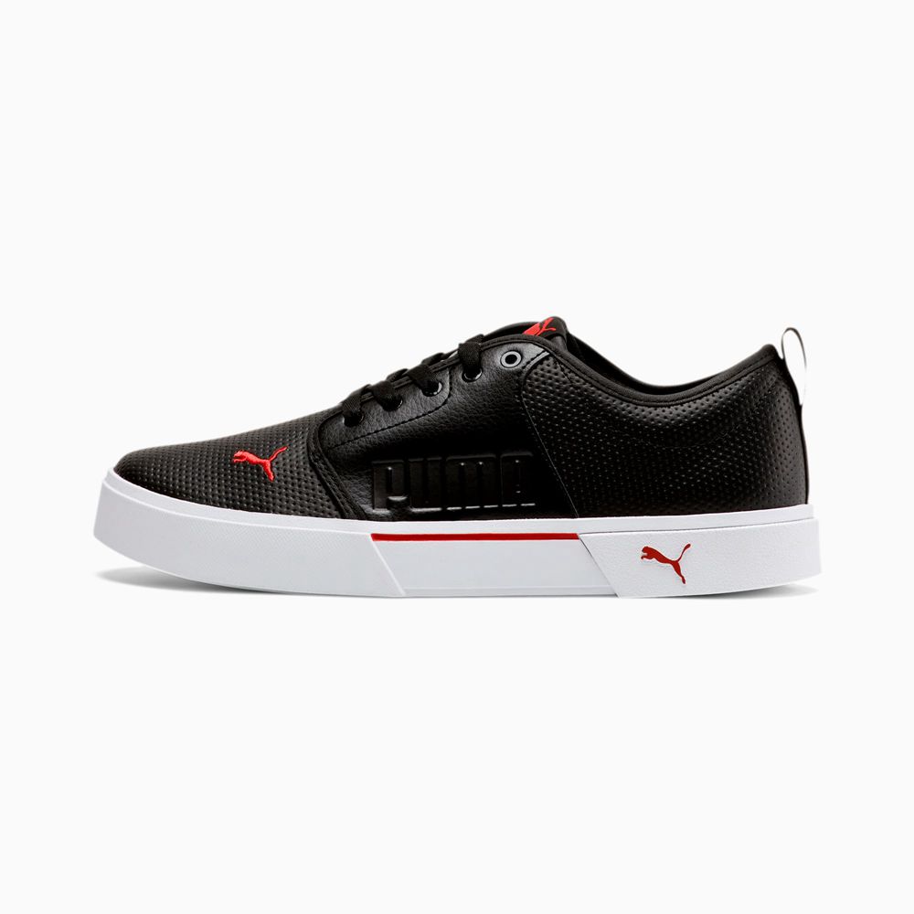 Puma El Rey II Perforated Férfi Slip On - Fekete/Piros ( Hungary - OWVKA7901 )